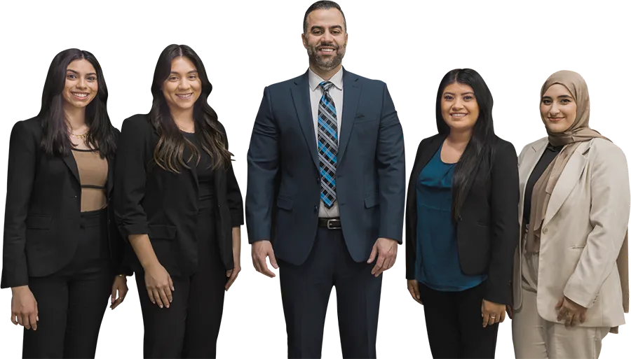 The dedicated team at the Law Office of Muhareb Law Group, focused on personal injury cases in Southern California.